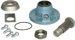 Set: Industriehof® Lagerung Ø außen 80 mm, 133 mm, Lochkreis 105 mm, für Sechscheibe Överum