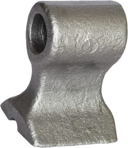 Technische Zeichnung: Industriehof® Hammerschlegel 70 x 60 mm, Ø 26 mm, für Mulcher Seppi