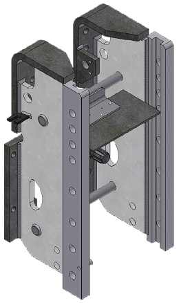 Technische Zeichnung: Walterscheid Anhängebock KU398 309/22/30 mm, ohne Kugel