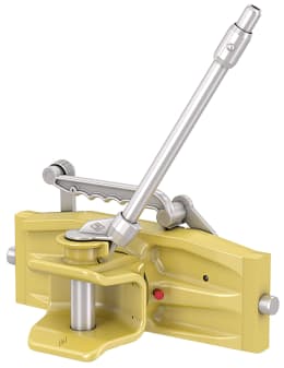 Technische Zeichnung: Walterscheid Zugmaul IN5410 manuell mit Adapterplatte, Ø Bolzen 31 mm