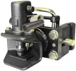Technische Zeichnung: Walterscheid Zugmaul KU879/94008 automatisch mit Schienenweite 165 x 80 mm, Ø Bolzen 38 mm