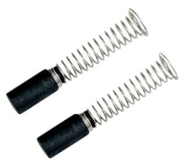 Set: Kohlebürste 6 x 6 x 18 mm, Anschluss rund, mit Druckfeder, 2 St.