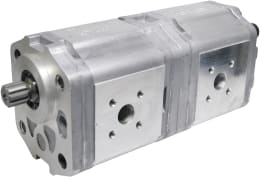 Produktbild: Hydraulikpumpe links doppelt Fördermenge 22,5 cm³/U, 14,0 cm³/U, für Deutz-Fahr DX, Agrostar