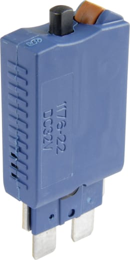 Produktbild: Herth + Buss Sicherungsautomat 48 V B x H x T: 22 x 51,6 x 9,8 mm