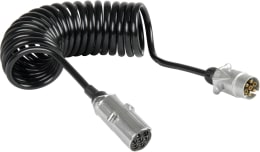 Produktbild: Herth + Buss Elektrowendel Stecker 7-polig, Steckdose 7-polig, 6 x 1,0 mm², 1 x 2,5 mm², Länge 4 m
