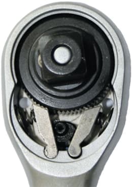 Produktbild: KUNZER Ratsche 1/2 gekröpft, mit Feinverzahnung 250 mm, CrV (Chrom-Vanadium-Stahl)