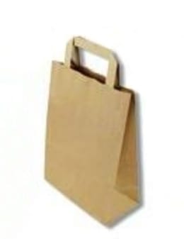 Produktbild: Tragetasche aus Papier mit Papierhenkel 220 x 110 mm 250 Stück