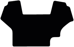Produktbild: Fußmatte Velours schwarz, für Case IH Traktor CS 78, 86, 94, ab Bj. 97