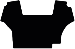 Produktbild: Fußmatte Velours schwarz, für Case IH Traktor Case Maxxum CVX-Serie Tier 3, bis Bj. 13