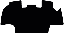 Produktbild: Fußmatte Velours schwarz, für Case IH Traktor: Magnum 260, 315, 340, ab Bj. 14
