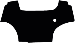 Produktbild: Fußmatte Velours schwarz, für Deutz-Fahr Traktor, Agrotron Serie 6 (auch CShift), Bj. 12 – 16