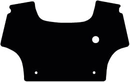 Produktbild: Fußmatte Velours schwarz, für Deutz-Fahr Traktor Agrotron K, ab Bj. 05