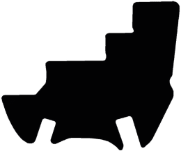 Produktbild: Fußmatte Velours schwarz, für JCB Radlader 400, ab Bj. 14