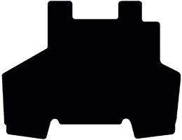 Produktbild: Fußmatte Velours schwarz, für Valmet Traktor 6000, 8000, Bj. 91 – 05