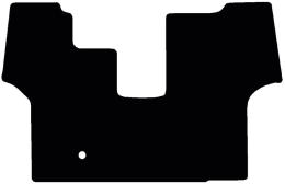 Produktbild: Fußmatte Velours schwarz, für Fendt Traktor Vario 400, 700, 800 (COM 3), mit Motorbremse, ab Bj. 07