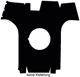 Produktbild: Fußmatte Velours schwarz, für Fendt Traktor Vario 800, 900 (COM 3+SCR) ohne Motorbremse, mit Rückfahreinrichtung