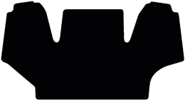 Produktbild: Fußmatte Velours schwarz, für Massey Ferguson Traktor MF 5000, MF 6000, MF 7000, ab Bj. 11