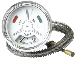 Produktbild: Temperaturanzeige Ø 80 mm, beleuchtet, für Kühlwasser Traktor Fordson Major