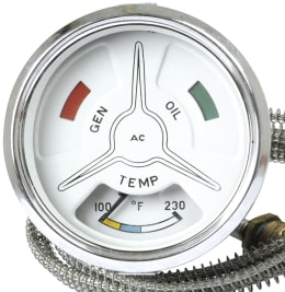 Produktbild: Temperaturanzeige Ø 80 mm, beleuchtet, für Kühlwasser Traktor Fordson Major