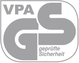 Detailbild: GS-Prüfsiegel für geprüfte Sicherheit (VPA)