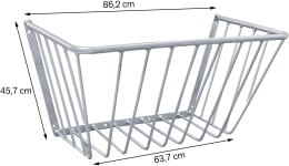 Produktbild: Patura Heuraufe 86,2/6,37 x 4,57 cm, Wandmontage, für Pferde, große Raufutterportionen