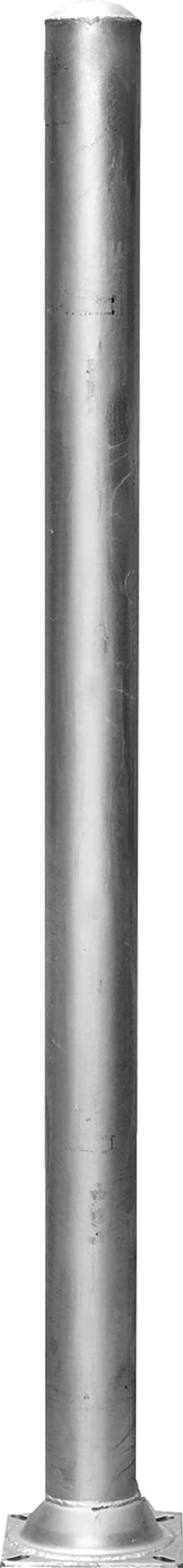 Produktbild: Patura Pfosten rund Ø 102 mm mit Bodenplatte Stahl verzinkt