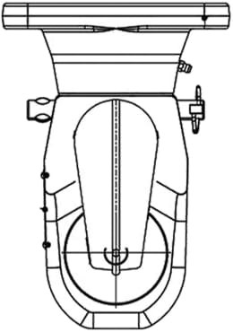 Technische Zeichnung: Walterscheid Flanschkugel Kugel 80 mm, Lochbild B x H 140 x 80 mm, für Traktor