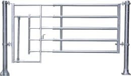 Produktbild: Patura Abtrennung R5, 365 – 465 cm, mit Kälberschlupf, 5 Horizontalstreben