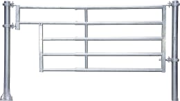 Produktbild: Patura Abtrennung R5, 355 – 455 cm, mit Ausschnitt für Tränken, 5 Horizontalstreben