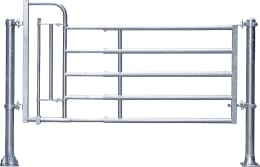 Produktbild: Patura Abtrennung R5, 345 – 445 cm, mit Personenschlupf, 5 Horizontalstreben