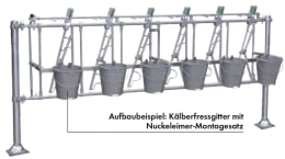 Produktbild: Patura Montagesatz für 5 Kälbertränkeeimer mit Haltern