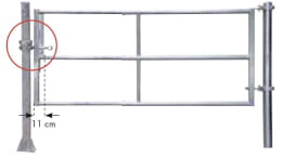 Produktbild: Patura Tor RS3, 295 – 405 cm, 3 Horizontalstreben