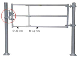 Produktbild: Patura Tor TS3, 250 – 420 cm, 3 Horizontalstreben
