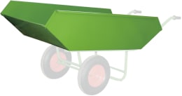 Produktbild: Growi® Ersatzmulde 450 l, pulverbeschichtet, für Universalkuli III