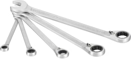 Produktbild: Hazet® Gabel-Ringschlüsselsatz 5-teilig, mit Ratschenmechanismus
