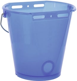 Produktbild: KERBL Kälbertränkeeimer 8 l rund 1 x Eimer/ohne Ventil/Sauger, Kunststoff (lebensmittelecht), blau