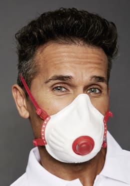Produktbild: Ekastu Halbmaske M@ndil SL FFP3/V D, filtrierend, mit Ausatemventil, Einwegmaske