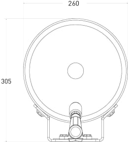 Technische Zeichnung: HOSP® Tränkebecken E/2 Protective mit Schutzbügel