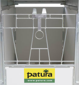 Produktbild: Patura Kälber-Auto mit verzinktem Metallrahmen, Tränkehalterung und abnehmbarem Dach