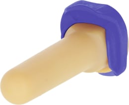 Produktbild: KERBL Ersatzventil FixClip mit 100 mm Naturkautschuk-Sauger, Fixclip-Ventil, für Tränkeeimer mit einer Öffnung v