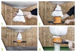 Lifestyle: Anwendung eines Auslaufschiebers am Big Bag zur Dosierung von Schüttgut