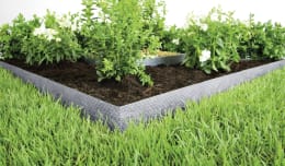 Lifestyle: bellissa Rasenkantenband Noppenstruktur Stahlblech silber