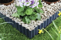 Lifestyle: bellissa Rasenkantenband Welle Stahlblech anthrazit