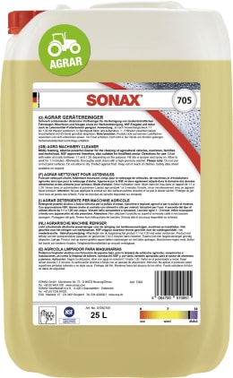 Produktbild: Sonax® Maschinenreiniger Agrar alkalisch, für alltägliche Verschmutzungen 25 l, 07057050