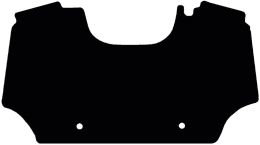 Produktbild: Fußmatte Gummi schwarz, für Same Traktor Dorado 65, 70, mechanisches Gaspedal, ab Bj. 95