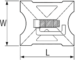 Technische Zeichnung: Unterstellbock WK 3012.1 Tragkraft 10 t/St. 1 Paar
