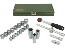 Set: Proxxon Kompaktsatz mit 3/8–Ratsche 24-teilig