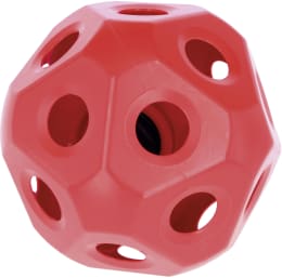 Produktbild: KERBL Futterball 400 mm rot, Fressöffnungen 19 St./60 mm, für Rinder und Pferde, 3210386