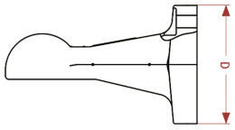 Technische Zeichnung: Walterscheid Kalotte ZKK80-110/145, mit Flansch, für Zugdeichsel mit Zug-Kugelkupplung 80