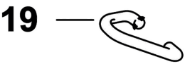 Technische Zeichnung: Walterscheid Bügel für hydraulischen Oberlenker HOLHS C-63, C-90, C-120, HOLKH, Spindeloberlenker OHK